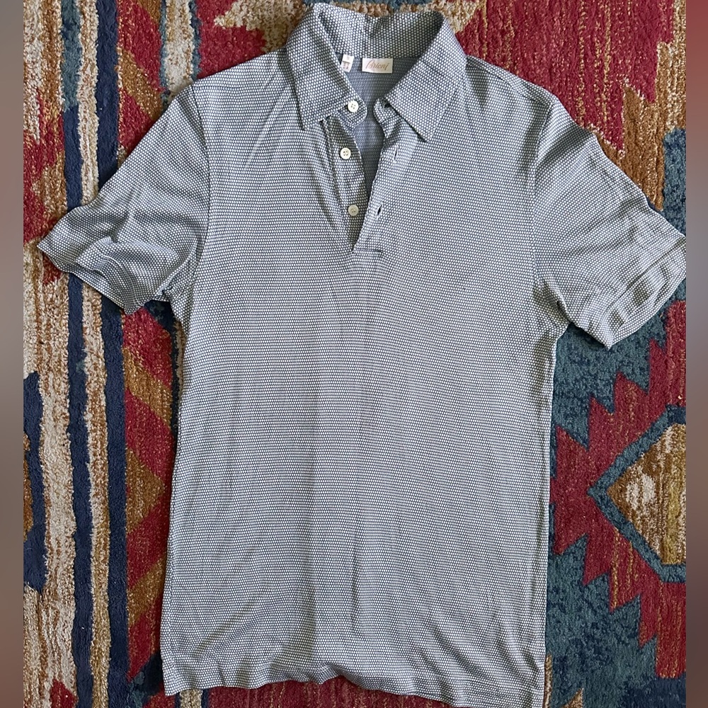 🔥100% silk Brioni polo shirt Italy 🇮🇹